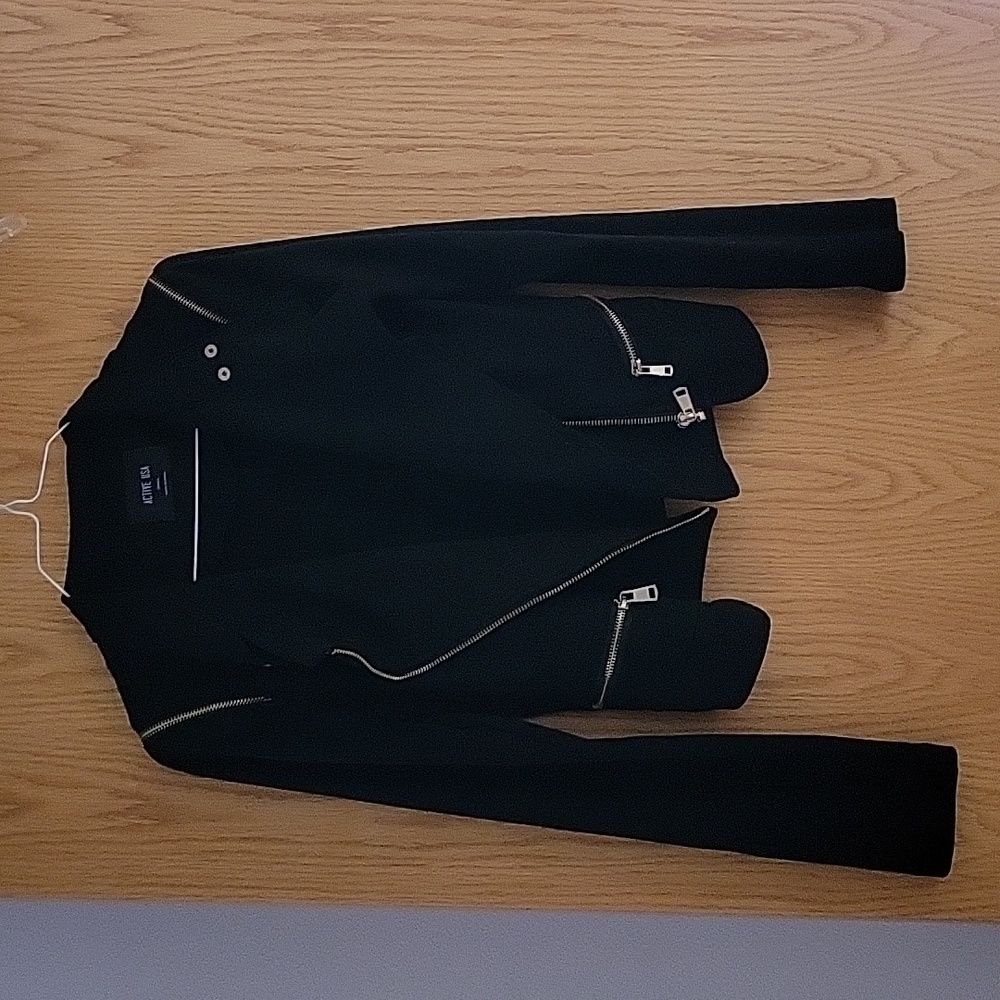 Active USA Velvet Biker Jacket Coat S